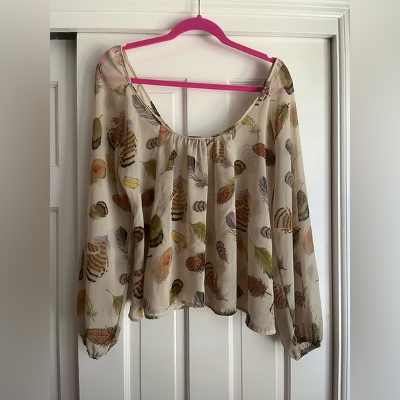 Show Me Your MuMu sheer blouse size M - Picture 2 of 4